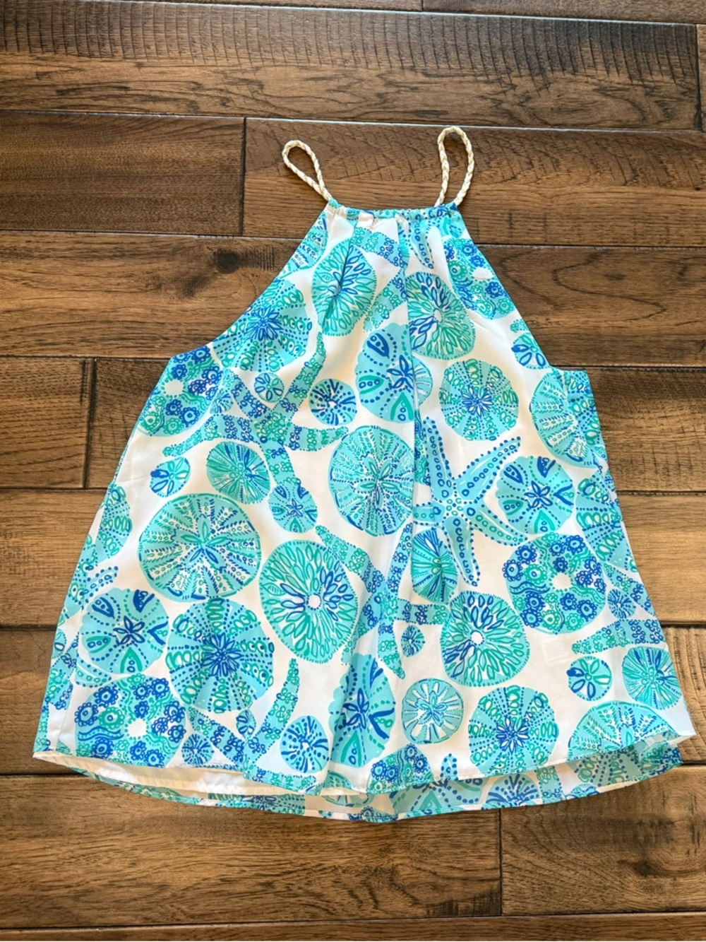 Lilly Pulitzer for Target Women’s Aqua and White Pattern Halter Tank